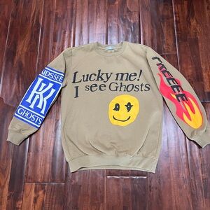 Kids See Ghosts Camp Flog Gnaw Lucky Me I See Ghosts Sweatshirt- Size. XXL